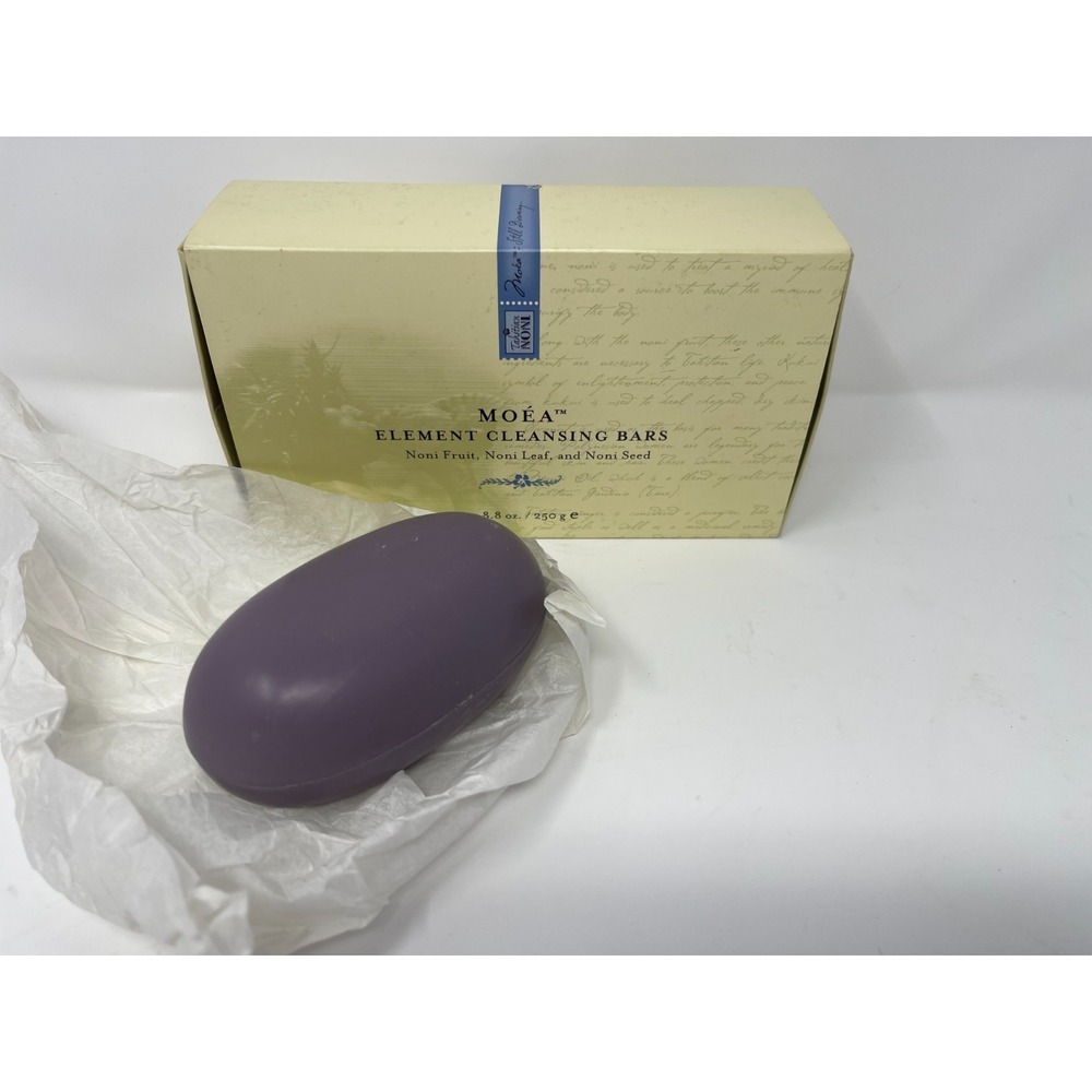 (1) VINTAGE Tahitian Noni MOEA Element Cleansing Bar Fruit Leaf Seed 8.8oz 2005